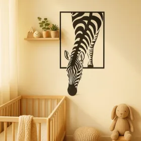 CIFbuy Modern Zebra Wall Art Black And White Animal Print Decor For Living Room Office Bedroom (TikTok, Temu Pick-up Service)