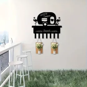 CIFbuy Heavy Duty 3 Tier Iron Wall Shelf With Hooks Space Saving Storage Organizer For Kitchen Bathroom Entryway (TikTok, Temu Pick-up Service)