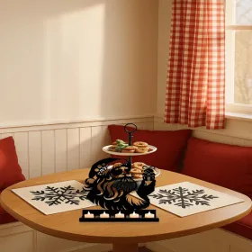 CIFbuy Vintage Snowman Elk Iron Wall Art Farmhouse Christmas Living Room Bedroom Entryway Decor(TikTok, Temu Pick-up Service)