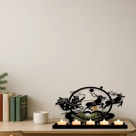 CIFbuy Vintage Iron Reindeer Candle Holder For Christmas Table And Mantel Decor(TikTok, Temu Pick-up Service)