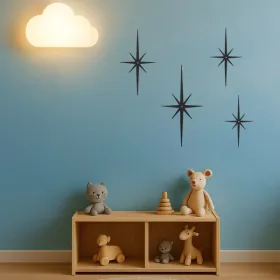 CIFbuy Medieval Octagonal Star Wall Art Gothic Home Decor Easy Install Iron Metal Wall Hanging (TikTok, Temu Pick-up Service)