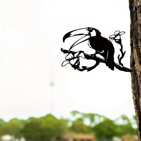 CIFbuy Elegant Vintage Butterfly And Bird Silhouette Garden Stakes Outdoor Patio Lawn Decor Gardening Gift(TikTok, Temu Pick-up Service)