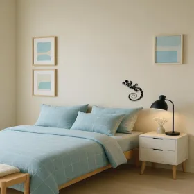 CIFbuy Vibrant Geometric Lizard Wall Art Handmade Iron Sculpture Home Office Decor Gift (TikTok, Temu Pick-up Service)