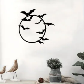 CIFbuy Gothic Bat Wall Art Halloween Outdoor Indoor Decor (TikTok, Temu Pick-up Service)