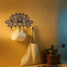 CIFbuy Sleek Metal Wall Mounted Key Holder And Mail Organizer With Hooks For Entryway Storage (TikTok, Temu Pick-up Service)