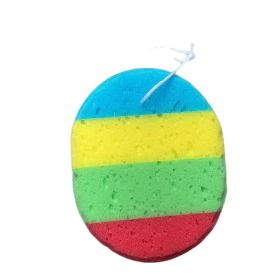 Oval Colorful Bath Sponge