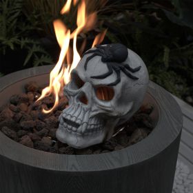 Demon Skull Halloween Decoration For Outdoor Fireplace And Fire Pit