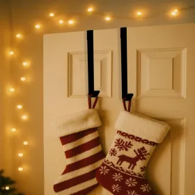 CIFbuy Halloween Christmas Door Wreath Hanger Gothic Holiday Home Office Wall Decor (TikTok, Temu Pick-up Service)