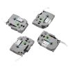 VEVOR Label Maker Tape, 4 Pack, 0.47 in / 12 mm Black on White Label Maker Refills Compatible for Various Types of Brother P-Touch Labelers