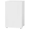 4.5 Cu.Ft Mini Freezer for Dorm, Reversible Door Refrigerator with Freezer, Wheels, -15.8F to 32F, White