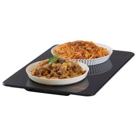 VEVOR Electric Warming Tray, 16.5" x 11" Portable Tempered Glass Heating Tray with Temperature Range (65-90 Celsius), Perfect for Dinner, Catering