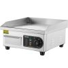 VEVOR Commercial Electric Griddle, 1700W Countertop Flat Top Grill, 122-572 F Adjustable Temp
