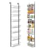 VEVOR Over the Door Pantry Organizer, 9-Tier Pantry Organization and Storage, Heavy-Duty Steel Hanging Spice Rack, Adjustable Wall Seasoning Shelves