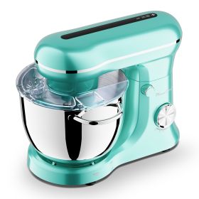 6QT & 5QT Dual Bowls Stand Mixer, 10 Speed Tilt-Head, Electronic Timer, Dough Mixer, Dishwasher Safe Stainless Steel Bowls, Dough Hook, Flat Beater, W
