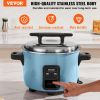VEVOR Commercial Rice Cooker, 60-Cup Rice Cooker, 13.74 Qt / 13 Liter Large Rice Cooker and Warmer with Nonstick Inner Pot