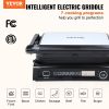 VEVOR 7 IN 1 Commercial Electric Griddle, 14.4" 1800W Indoor Countertop Grill, Restaurant Teppanyaki Grill with Non Stick Iron Cooking Plate