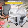 VEVOR 240W Commercial Meat Slicer, Electric Deli Food Slicer, 10" Carbon Steel Blade Electric Food Slicer, 350-400RPM Meat Slicer