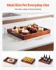 VEVOR Wood Serving Tray, Acacia Wooden Tray Board with Handles, Decorative Rustic Serving Trays Platter, Ideal for Breakfast in Bed, Lunch, Kitchen