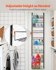 VEVOR Over the Door Pantry Organizer, 9-Tier Pantry Organization and Storage, Heavy-Duty Steel Hanging Spice Rack, Adjustable Wall Seasoning Shelves