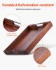 VEVOR Wood Serving Tray, Acacia Wooden Tray Board with Handles, Decorative Rustic Serving Trays Platter, Ideal for Breakfast in Bed, Lunch, Kitchen