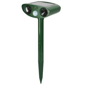 1Pc Solar Ultrasonic Animal Repeller PIR Motion Sensor Animal Repellent Chaser IPX4 Waterproof For Farm Garden Yard To Drive Raccoon Squirrel Rat Skun