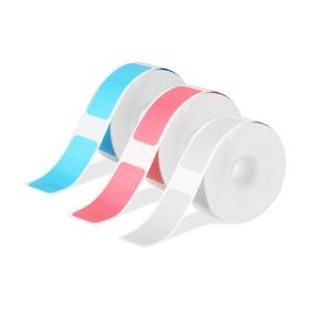 3pcs Tape, 3 Rolls 15x30mm Label Tape, D30 Portable Thermal Label Printing Paper For Office School Home