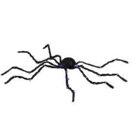 47.2IN Light Up Giant Halloween Spider With Bendable Purple LED Legs Indoor Outdoor Decor---Unavailable Platform-Walmart&TikTok (Option: A)