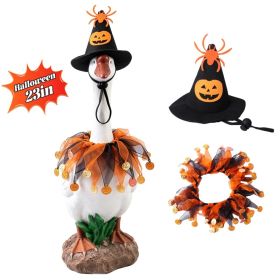 4 Types Options Porch Goose Halloween Costume For 23In Goose Statue (Option: Type 4)