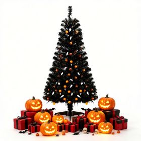 4.5FT Black Halloween Tree Pre-Lit Motion Sensor Lights Sound Spooky Xmas Decor---Unavailable Platform-Amazon&Temu (Option: Y)