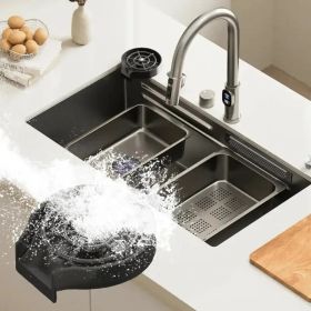 Easy-to-press automatic cup cleaning kit - perfect for homes, cafes and restaurants - requires no electricity and is durable plastic (Option: 1PCS)