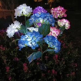 4-piece Set Of Outdoor Solar Courtyard Lights - Larger And More Realistic Embroidered Ball Flower Lights, Courtyard Garden Lawn Channel Outdoor C (Option: 8pcs)