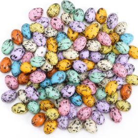 100 Pack Mini Speckled Resin Easter Eggs Small Decorative Eggs For Vase Filler Crafts Holiday Table Decor And Gift Making (Option: Multicolor)
