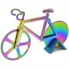 Fun-Shaped Pizza & Cookie Cutter – Bicycle-Themed Stainless Steel Tool for Kids & Adults