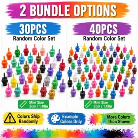 30PCS 40PCS Mini Hand Gesture Figurines, Random Color 3D Printed Funny Desk Decor, 1.18in Tiny Novelty Gift (Option: 30PCS-Random Color Mix)