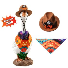 4 Types Options Porch Goose Halloween Costume For 23In Goose Statue (Option: Type 2)