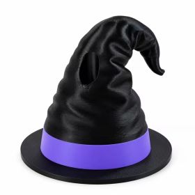 3D Printed Halloween Ghost Can Holder, Witch Hat Topper With Straw Hole, Fits 12 Oz Can, 3 Options Available (Option: 3D Printed Plastic-Halloween-Witch Hat Only)
