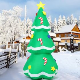 5 FT Christmas Inflatables Tree Outdoor Decorations Blow Up Tree Yard Decoration With Built-in LEDs For Xmas Holiday Party Indoor Garden Lawn Dec (Option: Green)