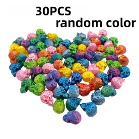 20-30-110PCS Mini Skull Decorations Random Color 3D Printed Halloween Craft Pieces For Spooky Decor DIY Projects And Seasonal Gifts (Option: 30PCS-Halloween)