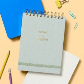 6"x8" Bookcloth Top Spiral Notebook 240 Pages (Option: 6x8)